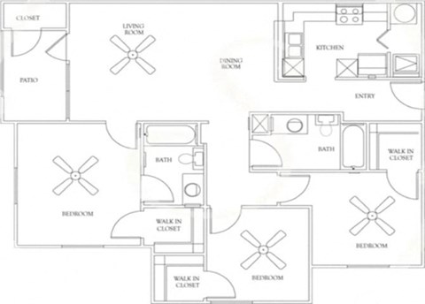 a black and white floor plan of a house
